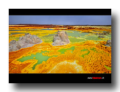 Dallol -  der farbigste Platz der Welt
