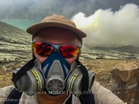 Auf dem Vulkan Ijen in Java